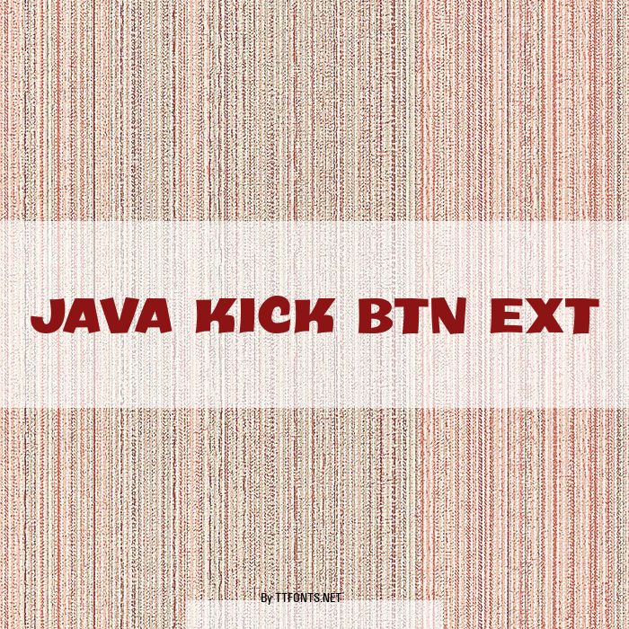 Java Kick BTN Ext example